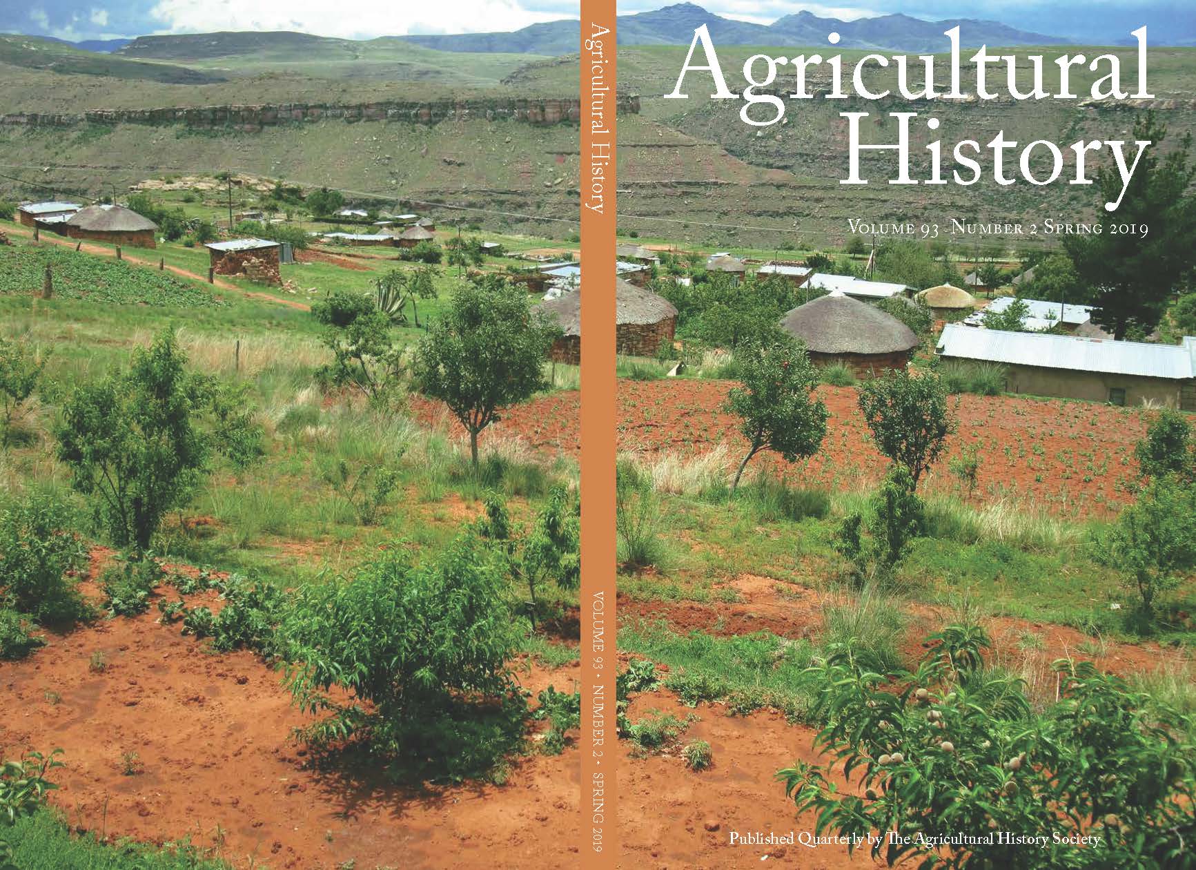 Agricultural History 93, 2 (2019) — European Rural History Organisation